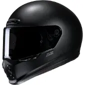 HJC V10 Matt Schwarz Semi Matt Schwarz Integralhelm Größe S