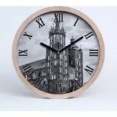 Tulup Holzuhr 25fi cm wanduhr - schwarze Spitzen - Krakau, Polen