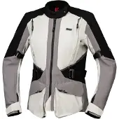 IXS Tourster-STX 1.0 wasserdichte Damen Motorrad Textiljacke, hellgrau, XL