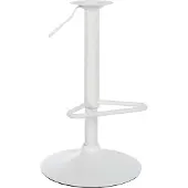 CLP Ersatzgestell für Barhocker 10 x 10 cm Lochabstand höhenverstellbar Fußablage weiß