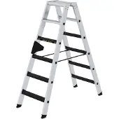 MUNK Günzburger Steigtechnik MUNK Stehleiter beidseitig begehbar mit clip-step R13 250kg 6 Stufen