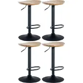 CLP 4er Set Barhocker Skelde natur