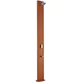 Gre Accessories Aluminium Quadratische Solardusche Mit Holzoptik