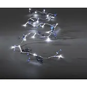 Konstsmide LED Dekolichterkette 20er Blau 1,7m Batteriebetrieben 3162-403