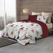 TRAUMSCHLAF Flanell Bettwäsche Alpino 155x220 cm + 80x80 cm