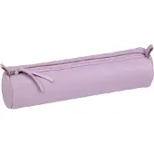 Clairefontaine 6x Schlampermäppchen gefärbtes Leder Ø5,5x22 cm lila 410149C