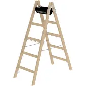 MUNK Günzburger Steigtechnik Munk Sprossen-Stehleiter Holz - 033210
