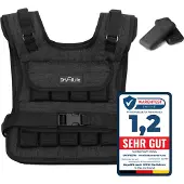 DH FitLife Gewichtsweste 10kg verstellbar - Kompakt & stabil für Muskelaufbau/Krafttraining, Lauf/Fitness (Damen/Herren) | Fitnessweste Trainingsweste