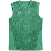 Puma teamCUP ärmelloses Trainingstrikot Herren grün silber Gr 3XL