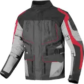 Berik Safari Schwarz Rot Wasserdichte 3in1 Motorrad Textiljacke Größe 52