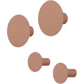 Blomus Handtuchhaken Ponto Mocha Mousse (4er Set)