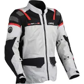 Dane Elec Sundby 2 Mesh Hellgrau Rot Textiljacke Größe 2XL
