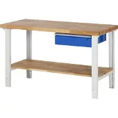 RAU Werkbank höhenverstellbar 7001A7, B1500xT700xH790-1140mm, 1x Schublade-TA