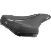 Velo Fit E1, Fahrradsattel, Unisex, Schwarz, Einfarbig