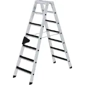 MUNK Günzburger Steigtechnik MUNK Stehleiter beidseitig begehbar mit clip-step 2x7 Stufen