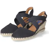 Verbenas Mila Sandalen Touwzool - Blauw - Maat 42