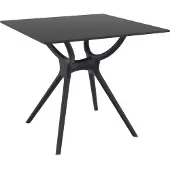 Mendler Tisch HLO-CP94 80 cm schwarz