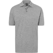 James & nicholson Hochwertiges Polohemd mit Armbündchen grey-heather, Gr. XXL
