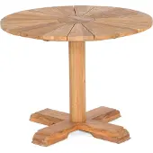 SonnenPartner Solis Gartentisch rund Teakholz Old Teak Tisch Esstisch Ø 100 cm