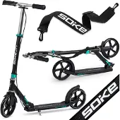 Soke City Scooter, schwarz und türkis