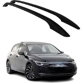 Omtec Dachreling Relingträger für VW Golf mk8 2019-2025 Aluminium Schwarz 2x