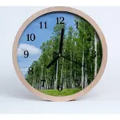 Tulup Holzuhr 20fi cm wanduhr - Birkenwald