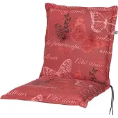 Kettler Auflage Niederlehner Bali extra 2386 rot Schmetterlinge 105x50x8 cm KETTtex