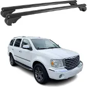 Omtec Dachträger für Chrysler Aspen 2007-2009 Gepäckträger Grundträger Alu Schwarz 2x