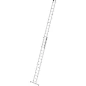 Proregal Sprossen-Schiebeleiter 2-teilig mit nivello-Traverse 2x16 Sprossen