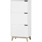 Miliboo - Design-Aufbewahrungsmöbel Weiß 3 Türen LEENA