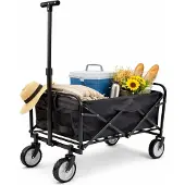 Mojawo Faltbarer Bollerwagen Transportwagen Handwagen Gartenwagen Stahlrahmen