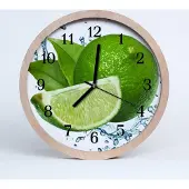 Tulup Holzuhr 20fi cm wanduhr - Limette