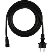 LEDVION - 3 Meter Netzkabel Inkl. Stecker für Lichterkette - IP44 - EU -