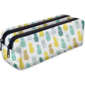 Ferocity Mäppchen, Federtasche, Federmäppchen 2 Fächer, Schüleretui, lustiges 3D-Motiv, Ananas [107]
