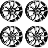 Autec Felgen UTECA 9.5x19 ET 38 5x112 Schwarz poliert 4-U9519385074611 kompatibel mit BMW X6