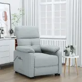 PUEAZU Relaxsessel Elektrisch Hellgrau Stoff - Fernseh- & Relaxsessel &33370