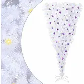 Syfax Künstlicher Weihnachtsbaum Weiß 240 cm PVC und Stahl