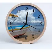 Tulup Holzuhr 20fi cm wanduhr - Kahn Boot