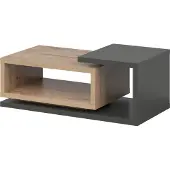 Masseno Couchtisch BOTTEGA 120 cm Kaffetisch für Wohnzimmer Sofatisch Wohnzimmertisch Anthrazit