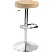 Mayer Barstuhl Sitzmöbel 1200 44 x 44 x 55 cm Stahl chrom/beige