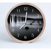 Tulup Holzuhr 20fi cm wanduhr - Meer Landschaft