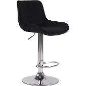 CLP Barhocker Lentini Samt chrom schwarz