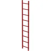 MUNK Günzburger Steigtechnik MUNK Schachtleiter aus GFK 400mm breit 9 Sprossen 2,52m lang