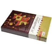 Roth Adventskästchen Set – 24 Kästchen zum Befüllen mit Knopf | Wiederverwendbarer Adventskalender
