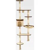 Markenlos Kratzbaum Sisal 194cm Wandkratzbaum Katzenbaum Kletterbaum Spielbaum