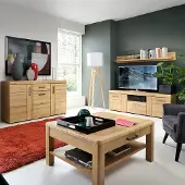 Lomadox Wohnzimmer Set inkl. Couchtisch CARIATI-129 in Grandson Eiche Nb.