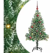 Syfax Künstlicher Weihnachtsbaum beschneit mit LED Licht 150 cm