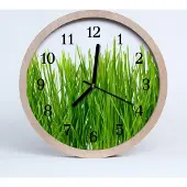 Tulup Holzuhr 30fi cm wanduhr - Gras Gras