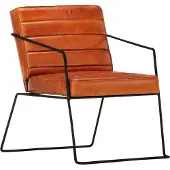 Prolenta Maison Exclusive - Sessel Hellbraun Echtleder