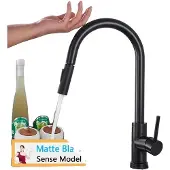OEM Küchenarmatur, Ausziehbare Sprühfunktion, Zeitgenössisches Design, Matte schwarze Sensor